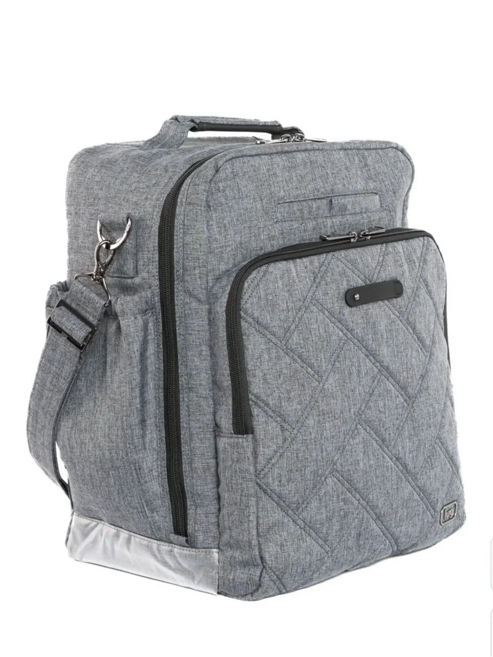 NWT- lug Heather Grey Quilted Duffel